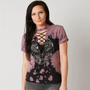 Women's Affliction Lace-Up Top